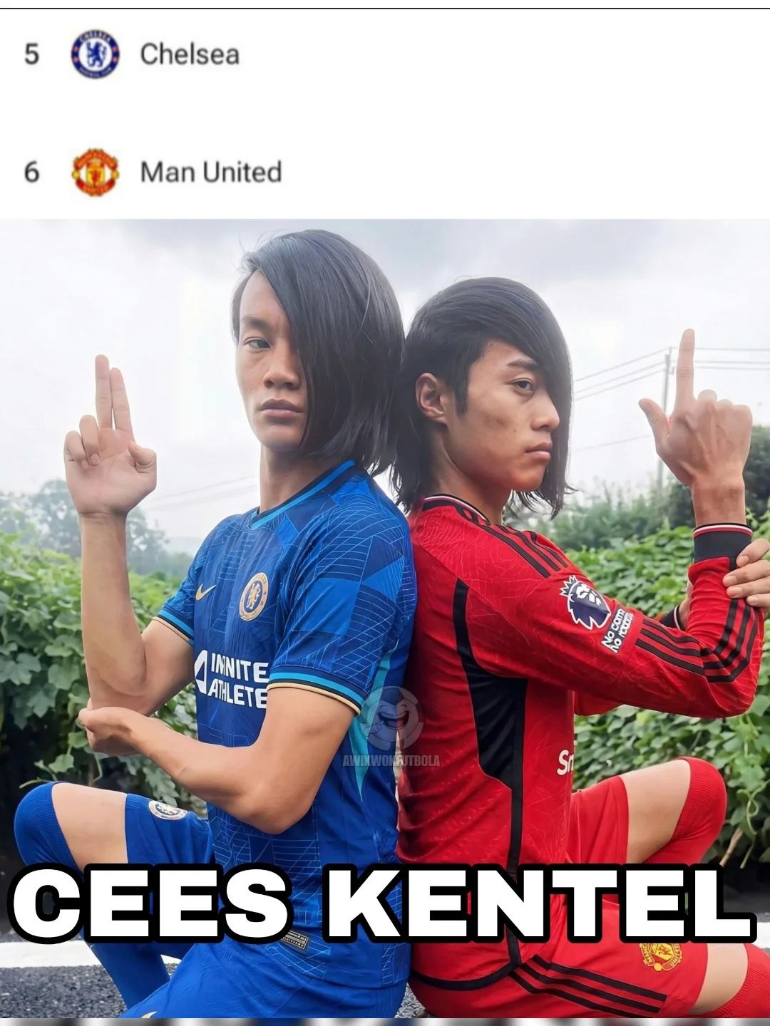 king emyu ketemu CEES kentelnya lagi 🤝🤪 #manchesterunited #chelsea #jjbola #sbcaper🚯 #fyp