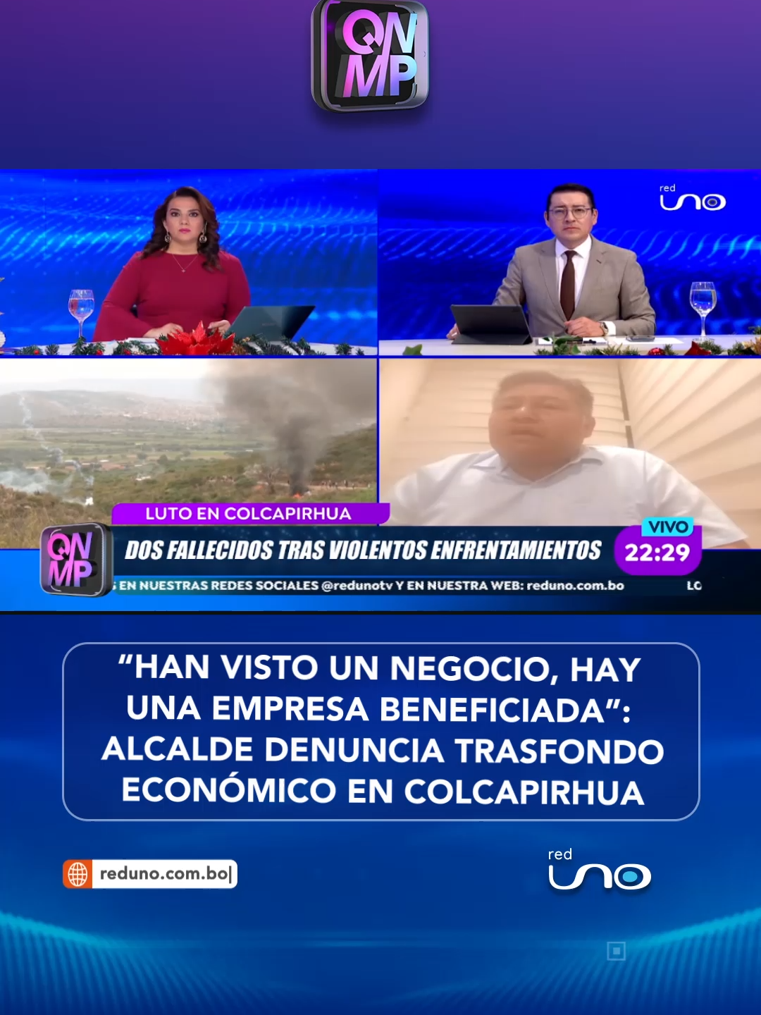 #QNMP │ “Han visto un negocio en Colcapirhua”, señaló el alcalde Nelson Gallinate, denunciando que una empresa se estaría beneficiando con el botadero. Además advirtió que “hay un trasfondo económico con grandes licitaciones” detrás del conflicto. ▶️ Más información en www.reduno.com.bo #RedUno #QNMP #RedUnoDigital #Colcapirhua