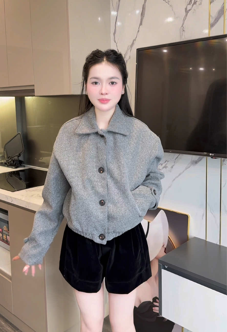 Áo dạ ép hai lớp siêu xinh chất đẹp