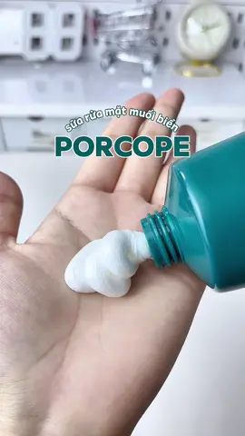 Sữa rửa mặt muối biển dành cho da dầu mụn, nhạy cảm 🫶🏻 #porcope #suaruamatporcope #suaruamat #chamdakhoahoc #viral 