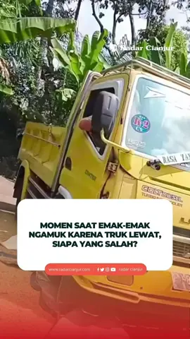 Emak-emak ini ngamuk ke supir truk karena melintas di jalan kecil dan melindas padi yang sedang dijemur, lantas siapa yang salah? lokasi belum diketahui  #radarcianjur 