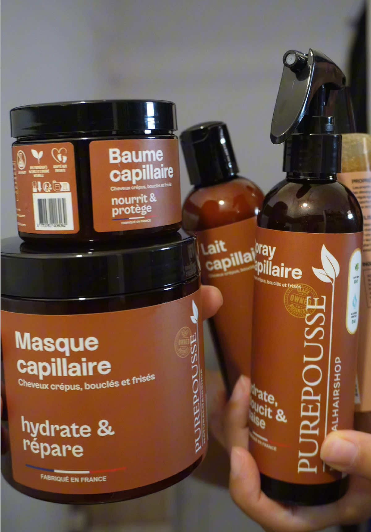 J’ai reçu la gamme @Purepousse et je suis agréable surprise 🤯, hâte de vous faire une revue🤭#purepousse #routinecheveux#cheveuxnaturel#curlygirl 