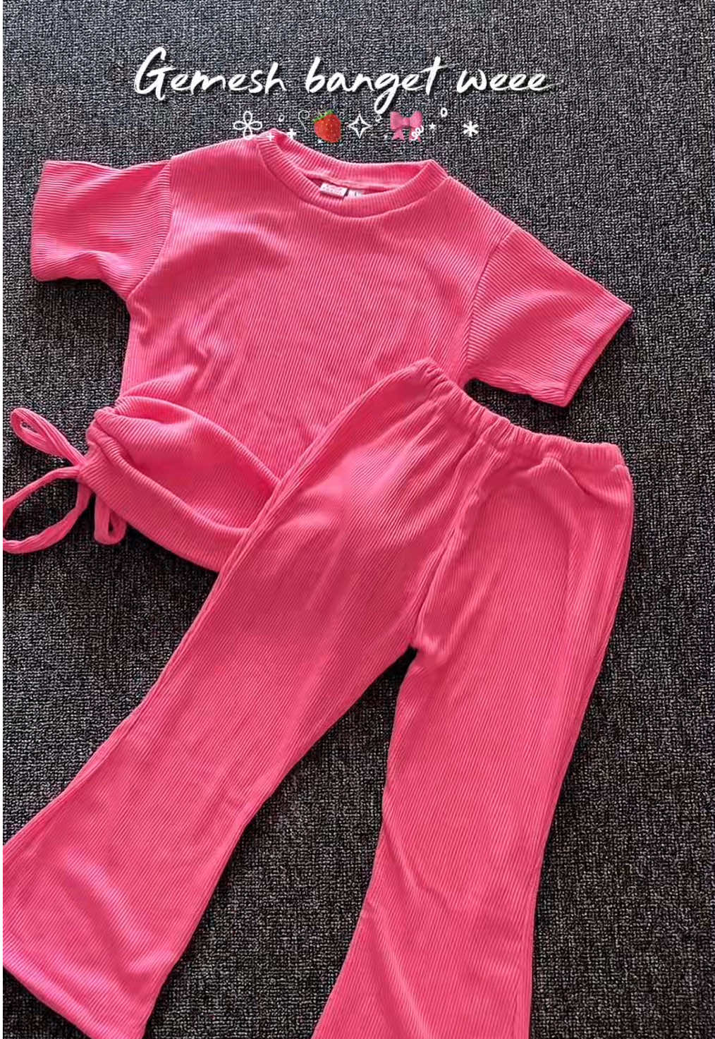 Super gemesin banget #setelananak #setelananakperempuan #onesetanak #outfitanak #ootdfashion 