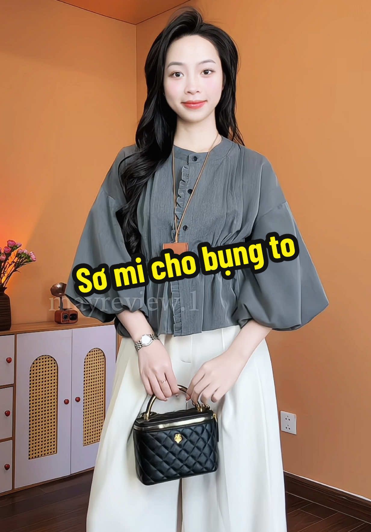 Áo sơ mi tay phồng Susstore #aosomi #somitayphong #susstore #mâyreview #aosominu 