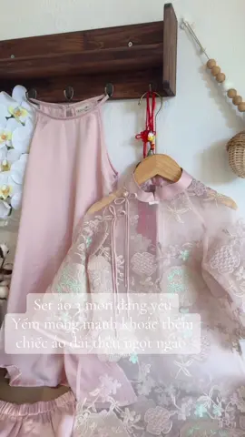 Thêm set áo dài 3 món ưng quá Cả nhà ơi#Aodaivietnam #wendykids #yeumayva 