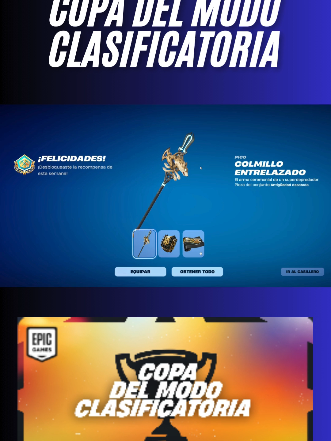 Fortnite Copa del modo clasificatoria.