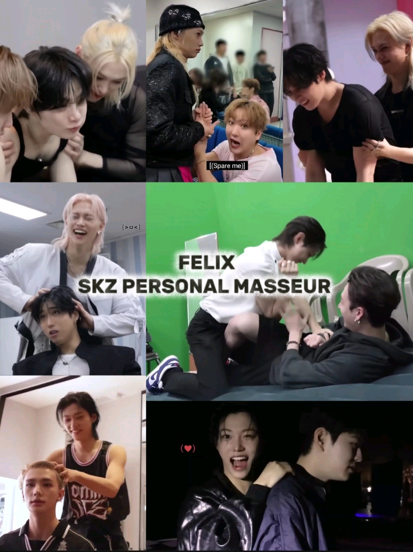 Felix loves to give massages and collect payment on bites currency 🤭. I love these moments so much. We love our affectionate sunshine. 🫠🩵 #Felix #Yongbok #Sunshine #Prince #StrayKids  @Stray Kids @straykids_japan  Credit: JYPE Edits: BlueLuvLife  Disclaimer: Just a fan edit made for fun. Please don't take any text seriously. 🫶