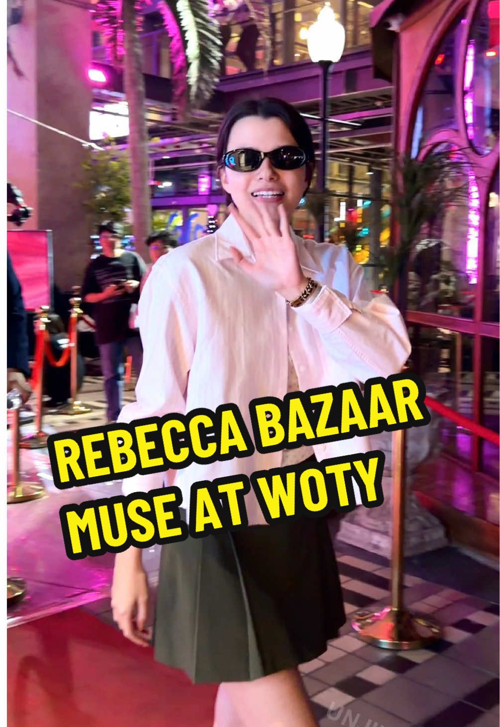 Oh wow, Becky arrived at the event venue so early today 🤩🤩 REBECCA BAZAAR MUSE AT WOTY 2025-12-09 #BAZAARThailand  #beckysangels #BeckyArmstrong  #beckyentertainment 