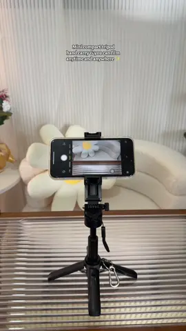Mini compact tripod super cute! Hand carry and easy to used anytime and anywhere 😍 📷 #minitripod #tripod #phonestand #minicompacttripod #tnwtripod 