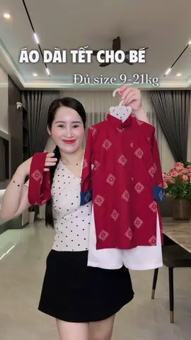 Năm nay áo dài Tết các bé đẹp quá các mom ơi #anhnguyetmepepsi #xuhuong #quanaotreem #aodaitet #aodaitetchobe 