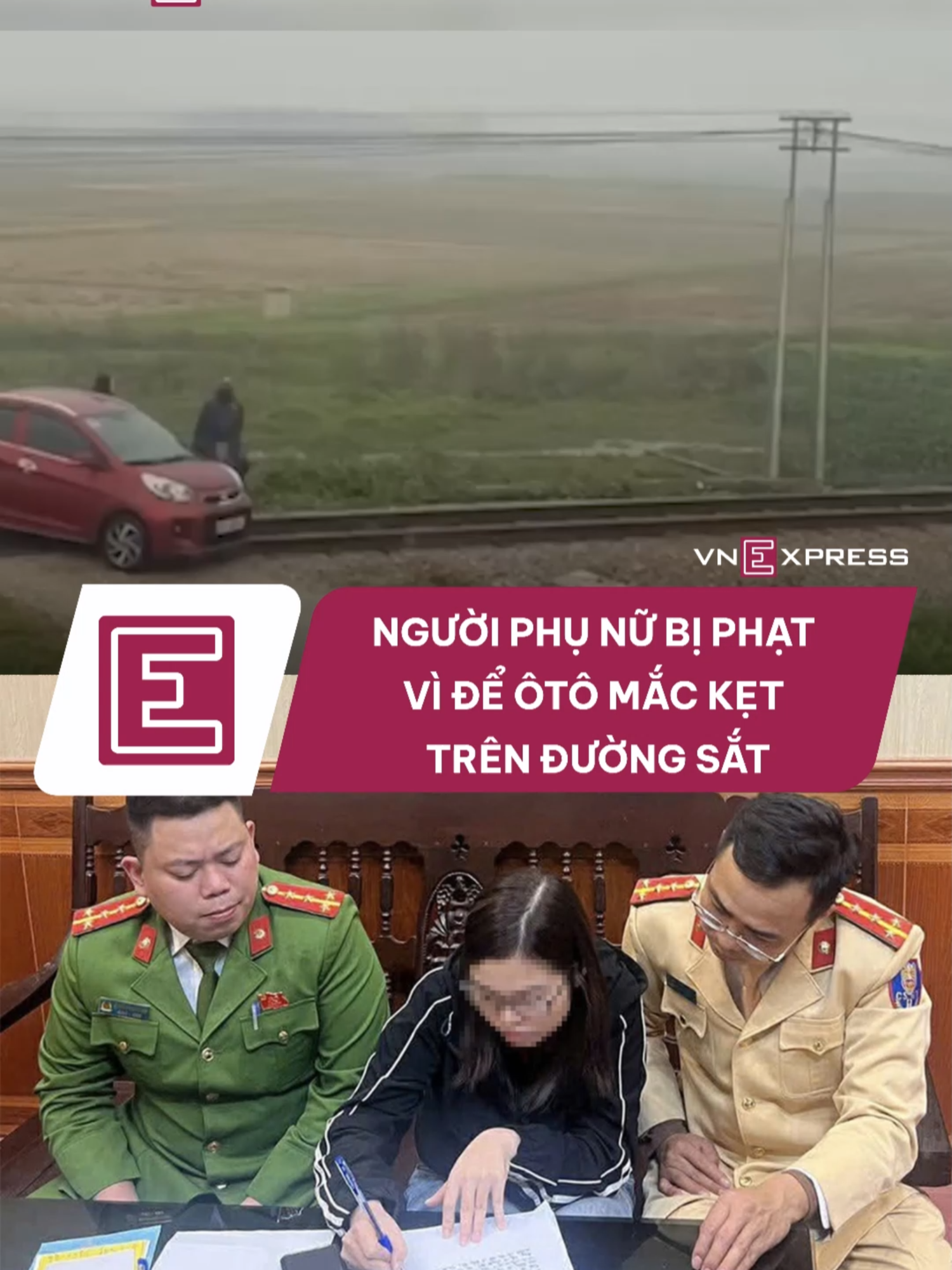Bị phạt 5 triệu đồng vì để ôtô mắc kẹt trên đường sắt #vnexpress #vne #giaothong #nghean #duongsat
