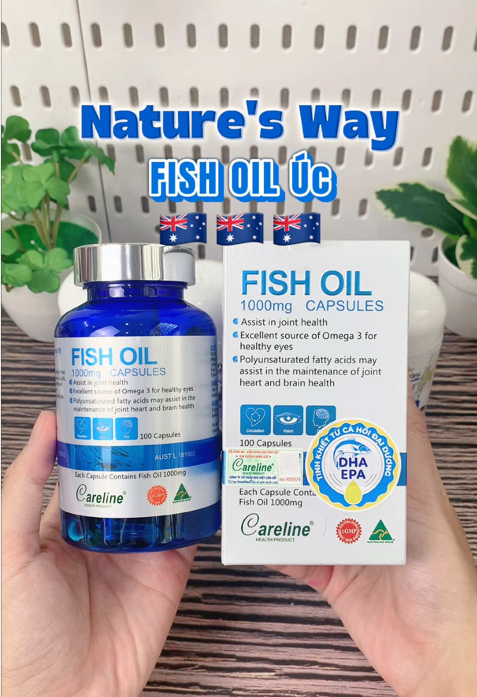 Dầu Cá Hồi Đại Dương Úc bổ sung DHA tự nhiên cho mẹ bầu. #dauca #daucahoi #fishoil #careline #TikTokShop1212 