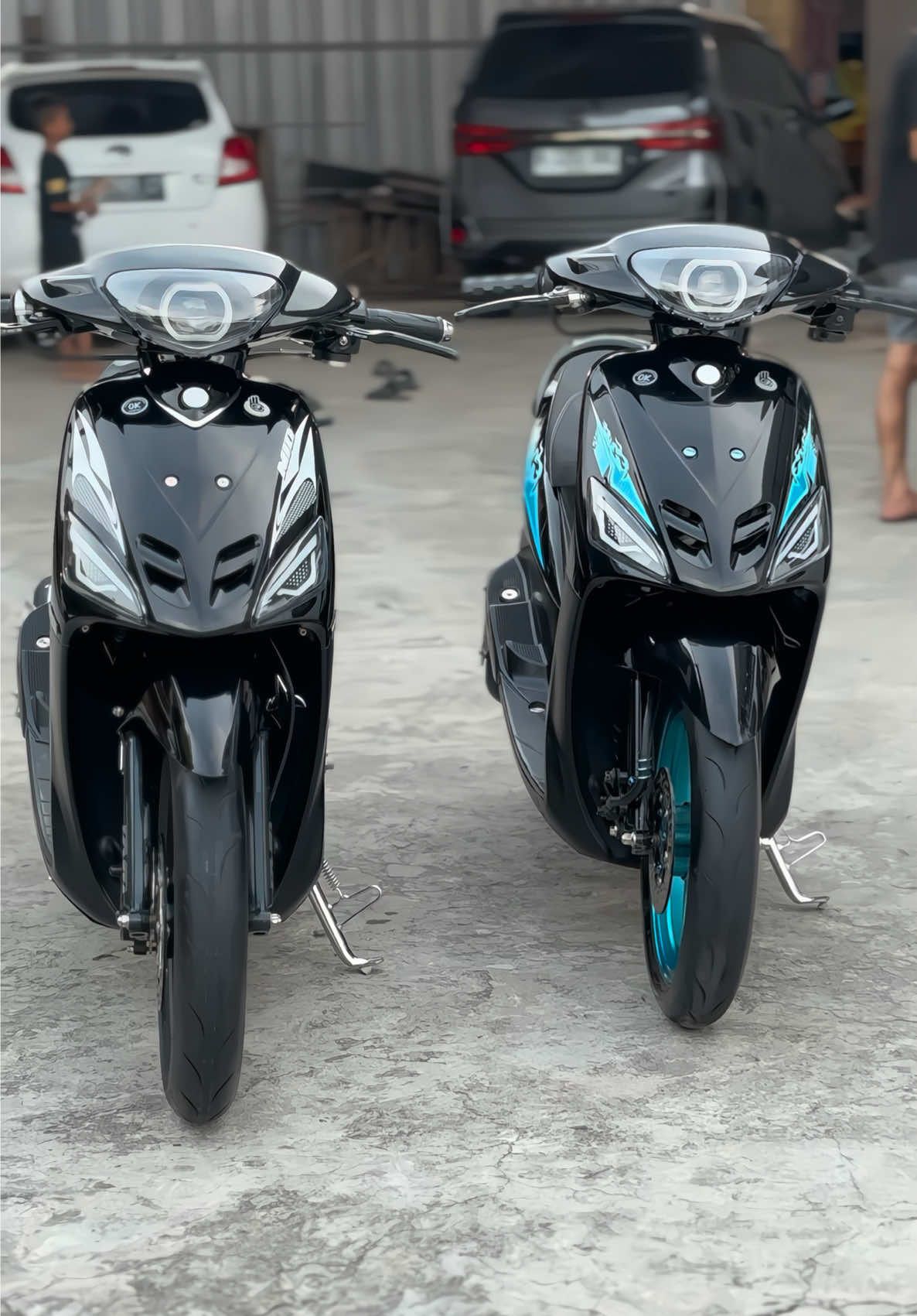 Duo black 😎🤩 #mio #miosporty #miomodifikasi @SUN sg @IQ by SUNsg 