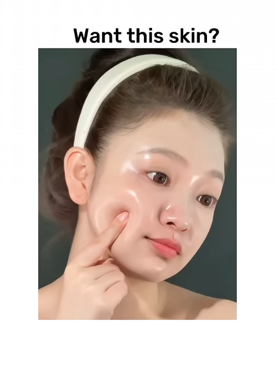 Korean rice serum for glowing skin ✨glass skin challenge #faceglow #cleanskin #shorts #aesthetic #fypage 