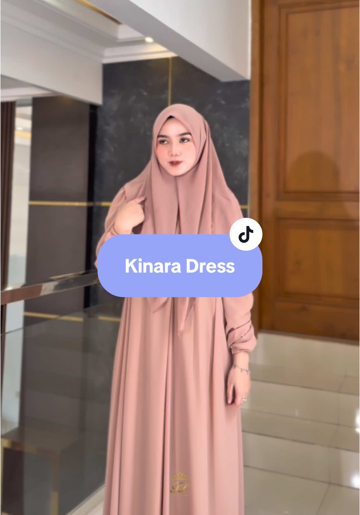 Kinara dress rosegold✨ #farazlabel #gamislebaran2026 #fypシ゚viral🖤tiktok #rekomendasidresslebaran2026 