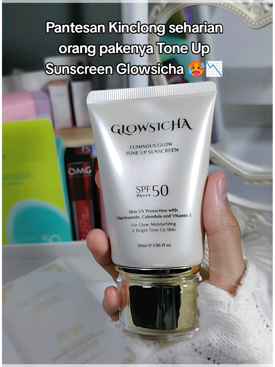 #glowsicha #toneupsunscreen 