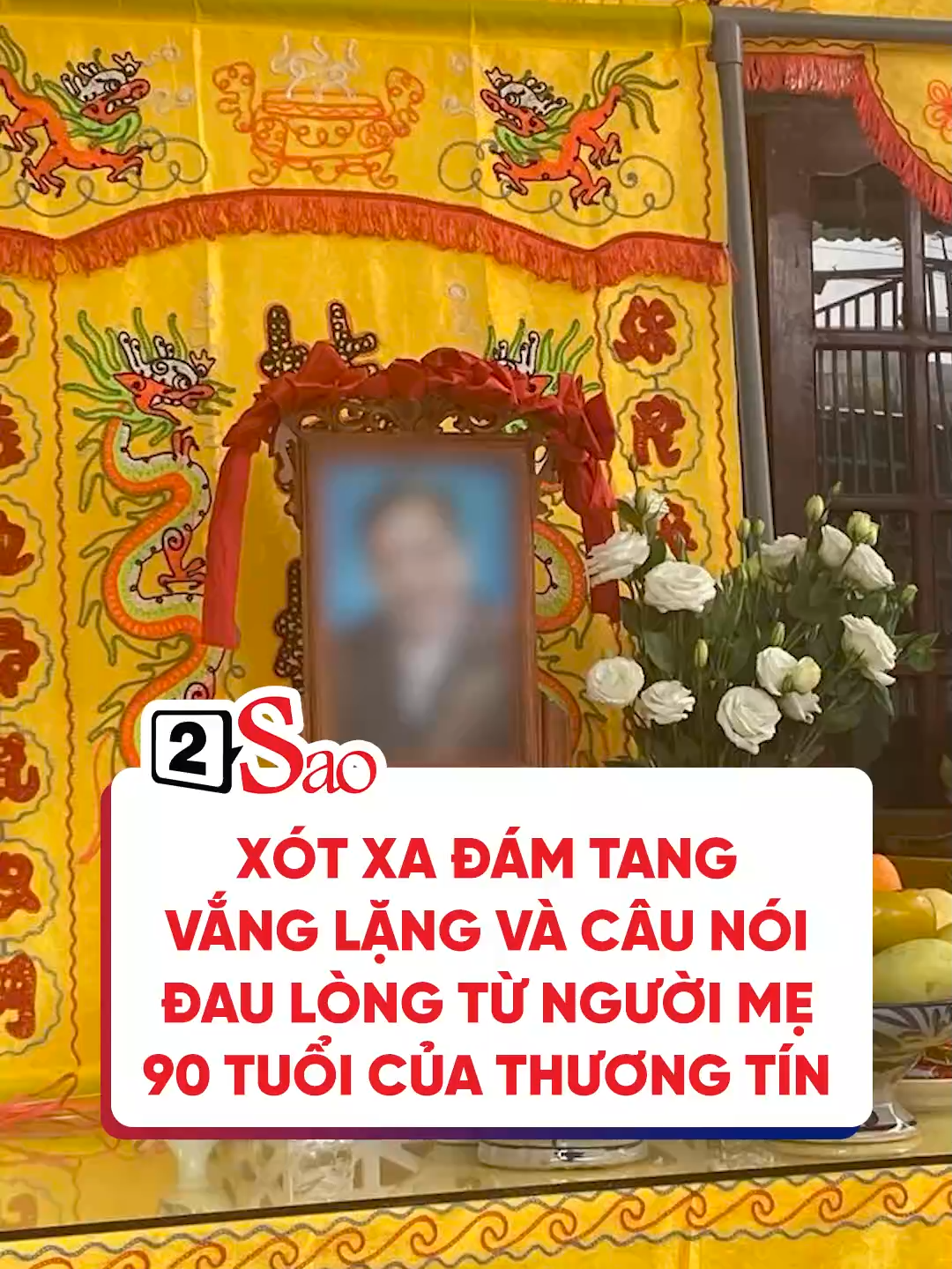Xót xa khung cảnh vắng lặng trong đám tang nghệ sĩ Thương Tín...#2Sao #doisong