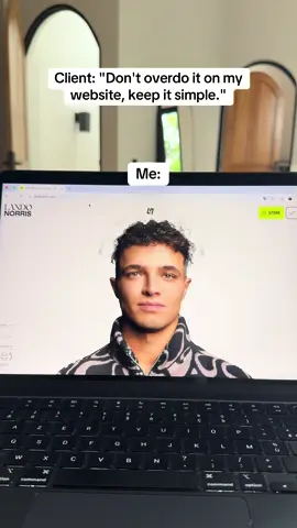 Say less #landonorris #website #wordpress #webdevelopment #uxdesign 