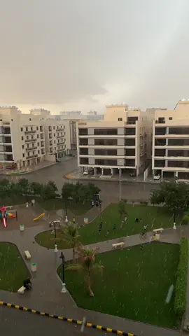 “مُطِرْنَا بِفَضْلِ اللهِ وَرَحْمَتِه ⛈️🤍 #foryou #jeddah🇸🇦 #مطر_جده #الحمدانية 