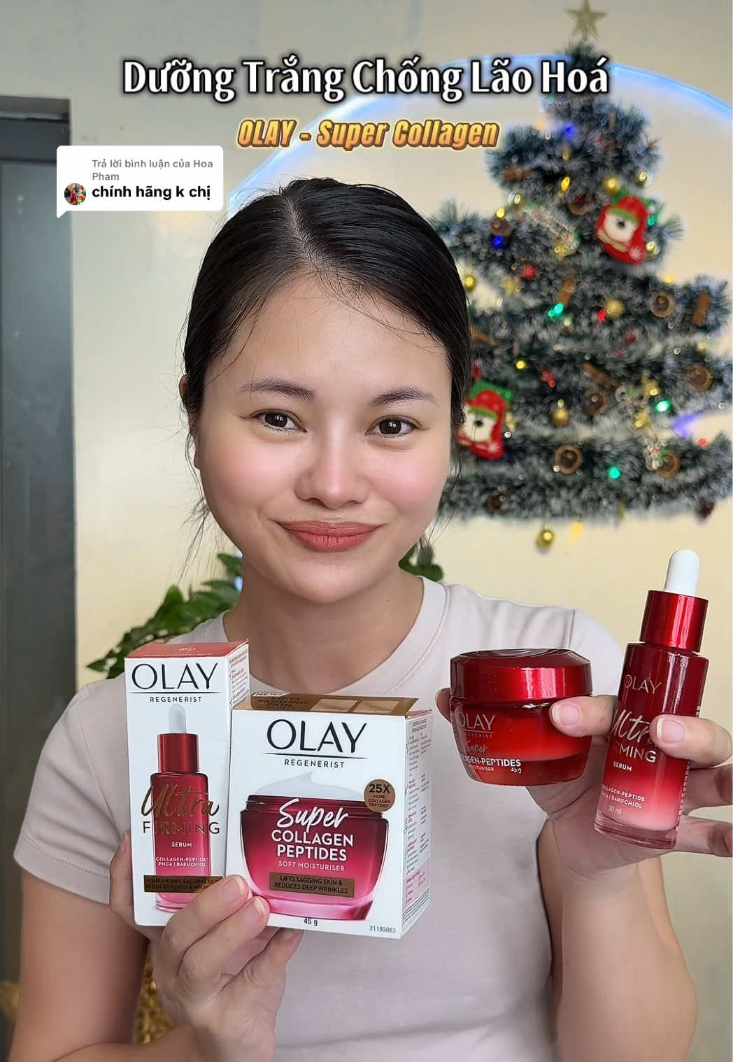 Trả lời @Hoa Pham có tiền đừng xài kem trộn nữa chuyển qua xài kem Olay đi mấy chị #olay #olaysupercollagenpeptides #olayskincare #kemduongtrangda #hanalamdep 