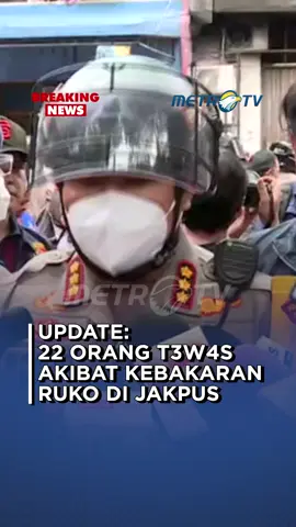 Kapolres Jakarta Pusat, Kombes Pol Susatyo Purnomo Condro melaporkan korban meninggal kebakaran Ruko Terra Drone, Jakarta Pusat berjumlah 22 orang yakni 7 orang laki-laki dan 15 orang perempuan, Selasa (9/12). #MetroTV #tiktokmetrotv #beritaviral #fyp #tiktokberita #viral #kebakaran #susatyopurnomo #polisi #jakartapusat #sijagomerah #korbanmeninggal #terradrone #kebakaranhebat