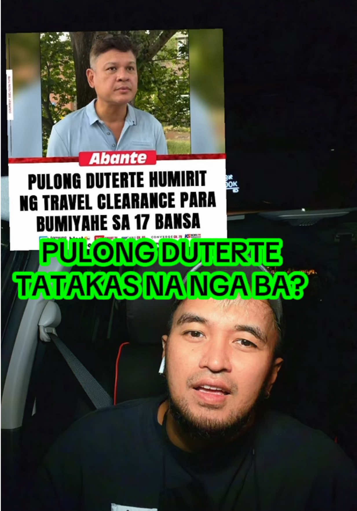 #PulongDuterte Tatakas na nga ba? Nagpaalam umalis ng bansa atbpumunta sa 17 Bansa at babalik sa Pebrero? O talagang magtatago na? Waldas ng tax ng bayan, tuloy tuloy ang sahod na 300K a month kahit laging absent at walang nagagawang batas. Yan ang #TatakDuterte #DDS #DavaoCity