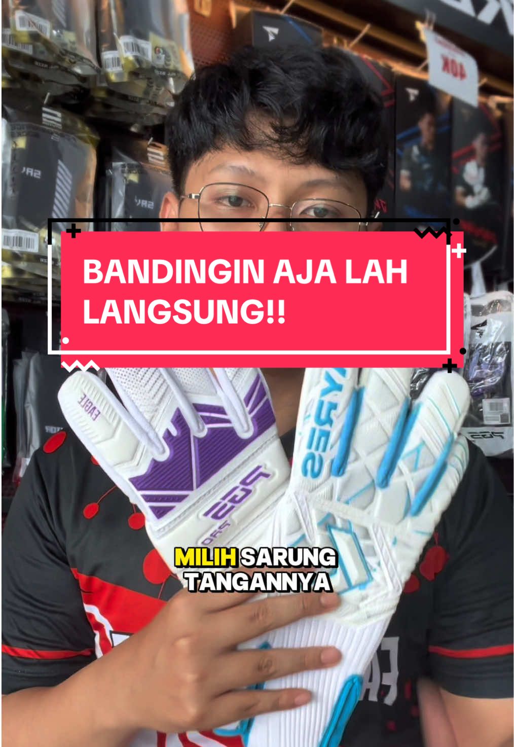 Bandingkn aja lah langsung! #ayres #pgs #glove #bandingin #review 
