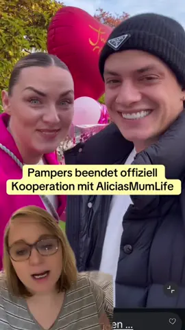 Pampers hat die Kooperation mit AliciasMumLife beendet.