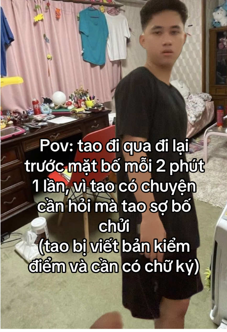 Huhu sợ quãi #noccoc #xuhuong #meme #dad #school 