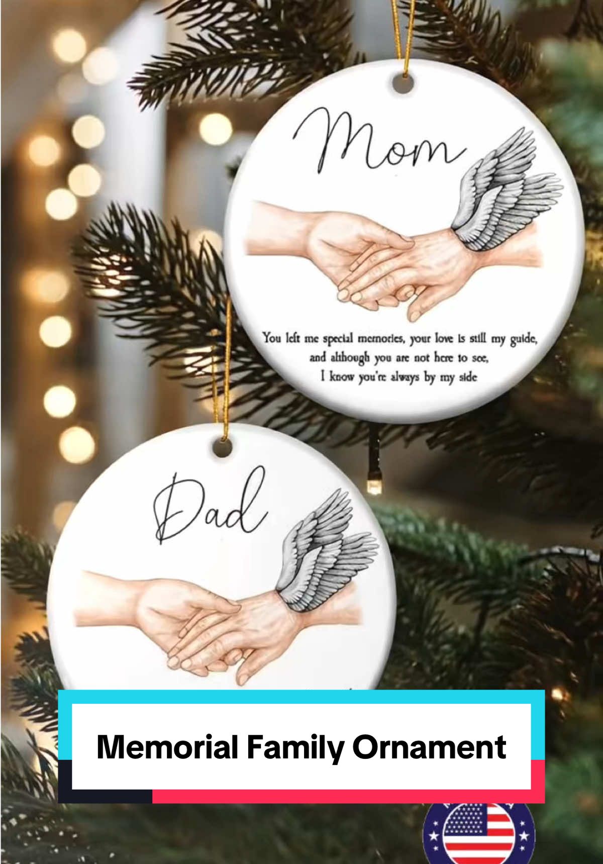 A heartfelt keepsake to remember those we love 💖🕊️  #macorner #memorialgift #remembrance #cherishedmoments #angelornament 