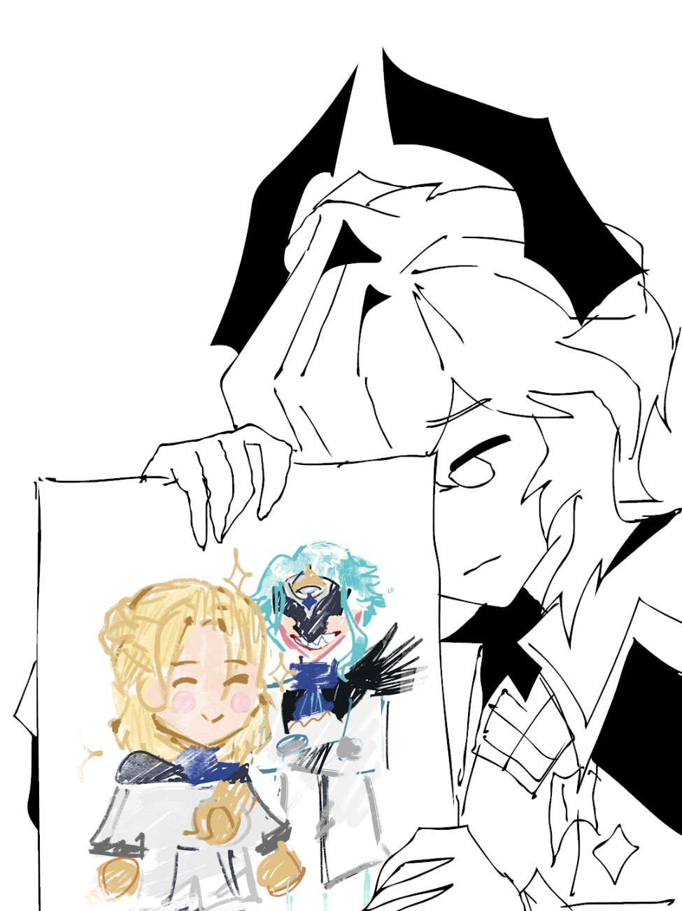 Dottore just wanted a portrait too :( #dottore #durin #GenshinImpact #genshinmeme #fypシ 