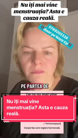 Ca răspuns pentru @claudia Când menstruația dispare, corpul îți dă un semnal. Uneori nu răspunde la Normens sau Duphaston, pentru că problema nu e doar progesteronul. Ovare obosite, perimenopauză, stres intens, suprarenale tensionate, toate pot bloca ciclul. Reglarea hormonală se face în etape, cu sprijin pentru ovare, detox hormonal și echilibrare nervoasă. Iar biorezonanța te ajută să vezi exact cauza reală și ce trebuie susținut. Scrie-mi dacă vrei recomandare personalizată. #DrMihaelaN #menstruatie #perimenopauza #hormoni #bioresonanta