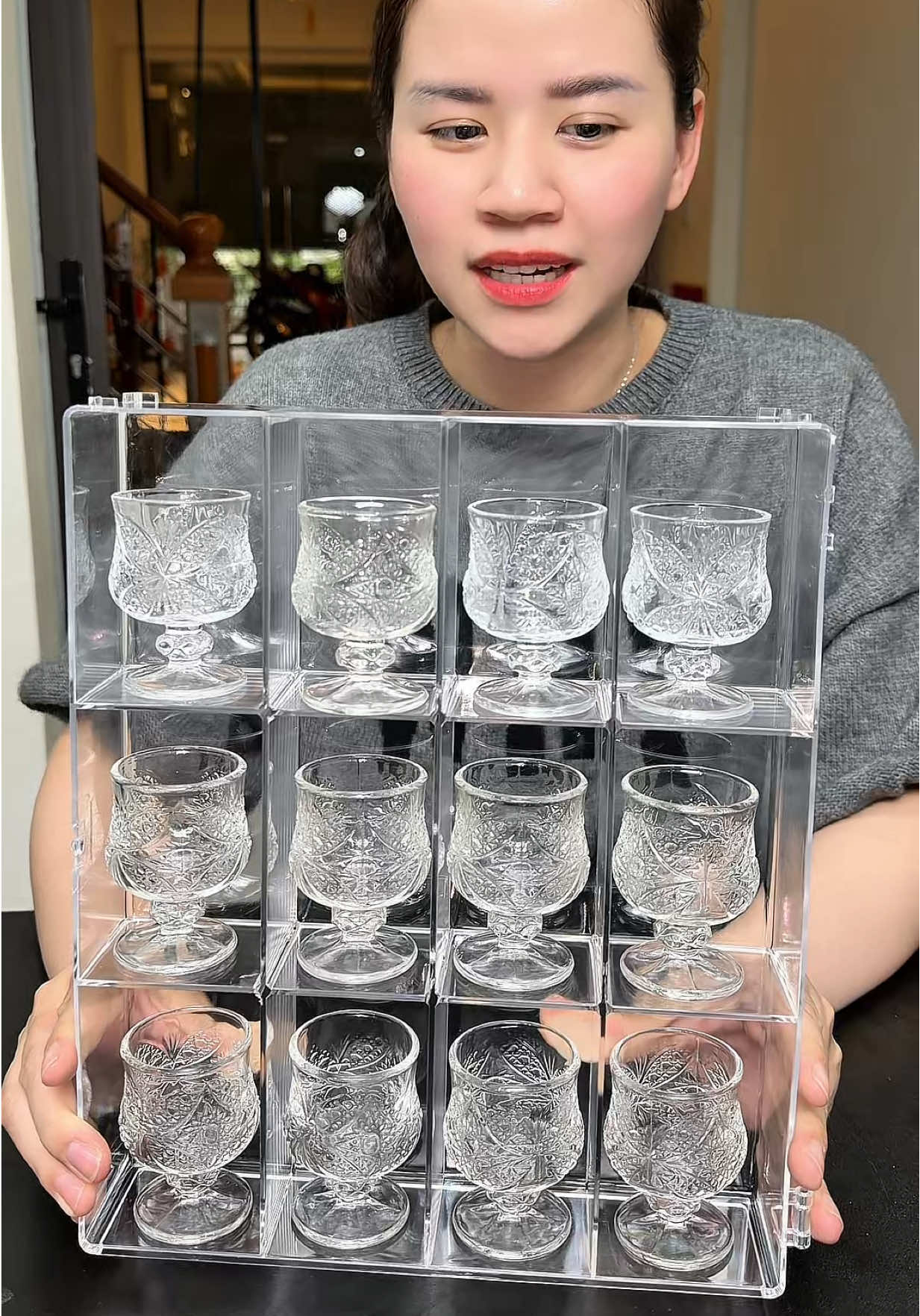 Combo 12 ly thuỷ tinh trong như pha lê xịn xò #xuhuong #lythuytinh #lythuytinhcaocap #lythuytinhdep 