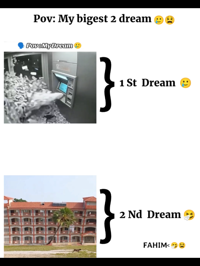 Pov: My bigest 2 dream...!!😓😫🤧 . . #foryou #viral #foryoupage #support #funny 