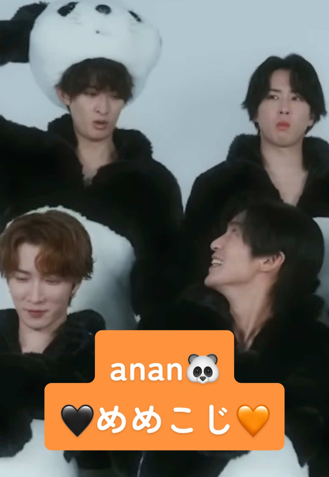 ananさんのパンダ🐼着ぐるみかわいすぎますね！！インタビューで康二くんが、めめも、、ごにょごにょ（なんて言ってるか頑張ったけど聞き取れないw）言って、それをちゃんと周りでみんなが話していても拾うめめちゃん。そして2人だけで違う事話してるしw可愛すぎか！！康二くんがボケたらちゃんとツッコミフォローするめめちゃん。少しの時間でも、めめこじしてて歓喜🖤🧡 https://youtu.be/oHQMnCiy2TU?si=R7N0BxncoLTrMK_E #目黒蓮 #向井康二 #renmeguro #kojimukai #めめこじ 