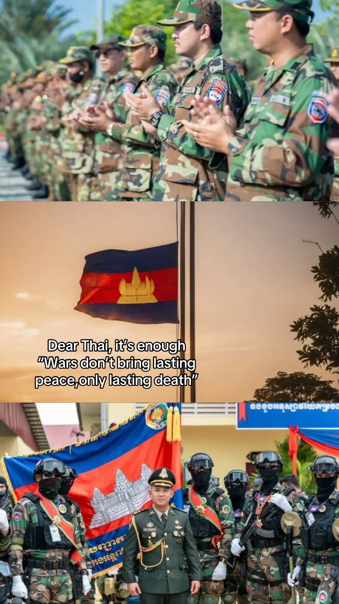 Now is time to pray for OUR NATION🫂 #🇰🇭 #cambodianeedpeace #thailandstartedthewar #cambodia #khmer #fyp #viral 