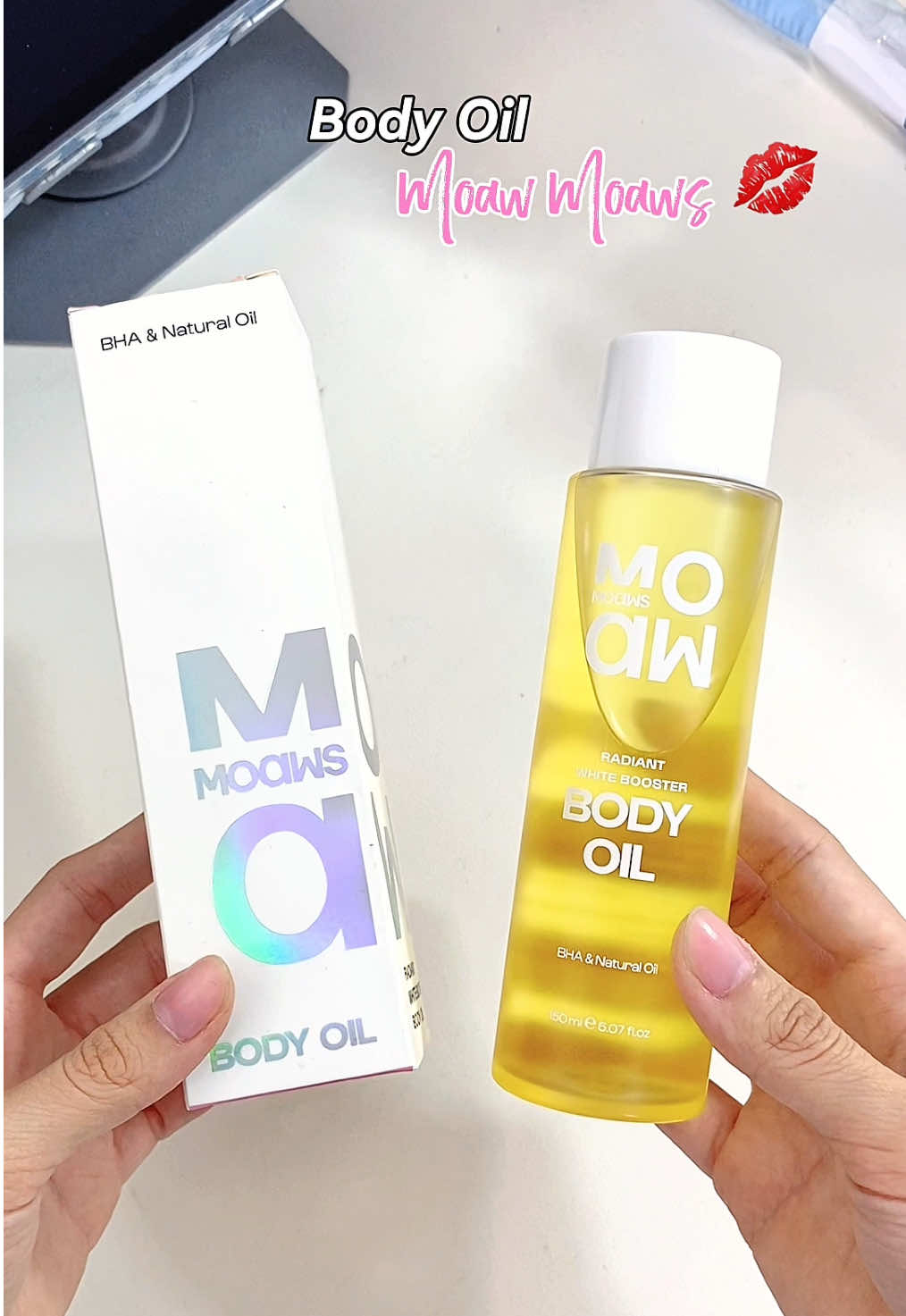 Chăm da chuẩn bị đón Tết thôi nàng ơi ✨ #xuhuong #bodyoil #chamsocda #moawmoaws #review 