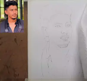 ඇදපු විදිහ 💗🥰🥰🎁 @3පෝශ FAMILY  #drawingsithumart #portrait #trending #viralsong #3පෝශfamily 