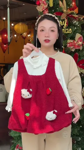 Set vay lông cưu dày sụm kèm áo thun tăm ấm áp xinh cho bé yêuu #megiangcogu #quanaotreem #vaynoelchobe #vayxinhchobe #vaychobegai 