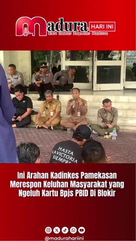 Ini arahan kadinkes Pamekasan saat di demo masyarakat soal pemblokiran BPJS PBID. #pamekasan #bpjs #dprd 