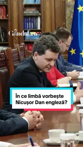 În ce limbă vorbește Nicușor Dan engleză? Momentul a avut loc în timpul primirii președintelui Parlamentului din Luxembrug #nicusordan #romania #news #bucuresti #gandul