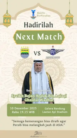 HADIRI dan SAKSIKANLAH pertandingan ACL TWO antara @persib vs Bangkok United! #info #match #persib #acltwo #asia 