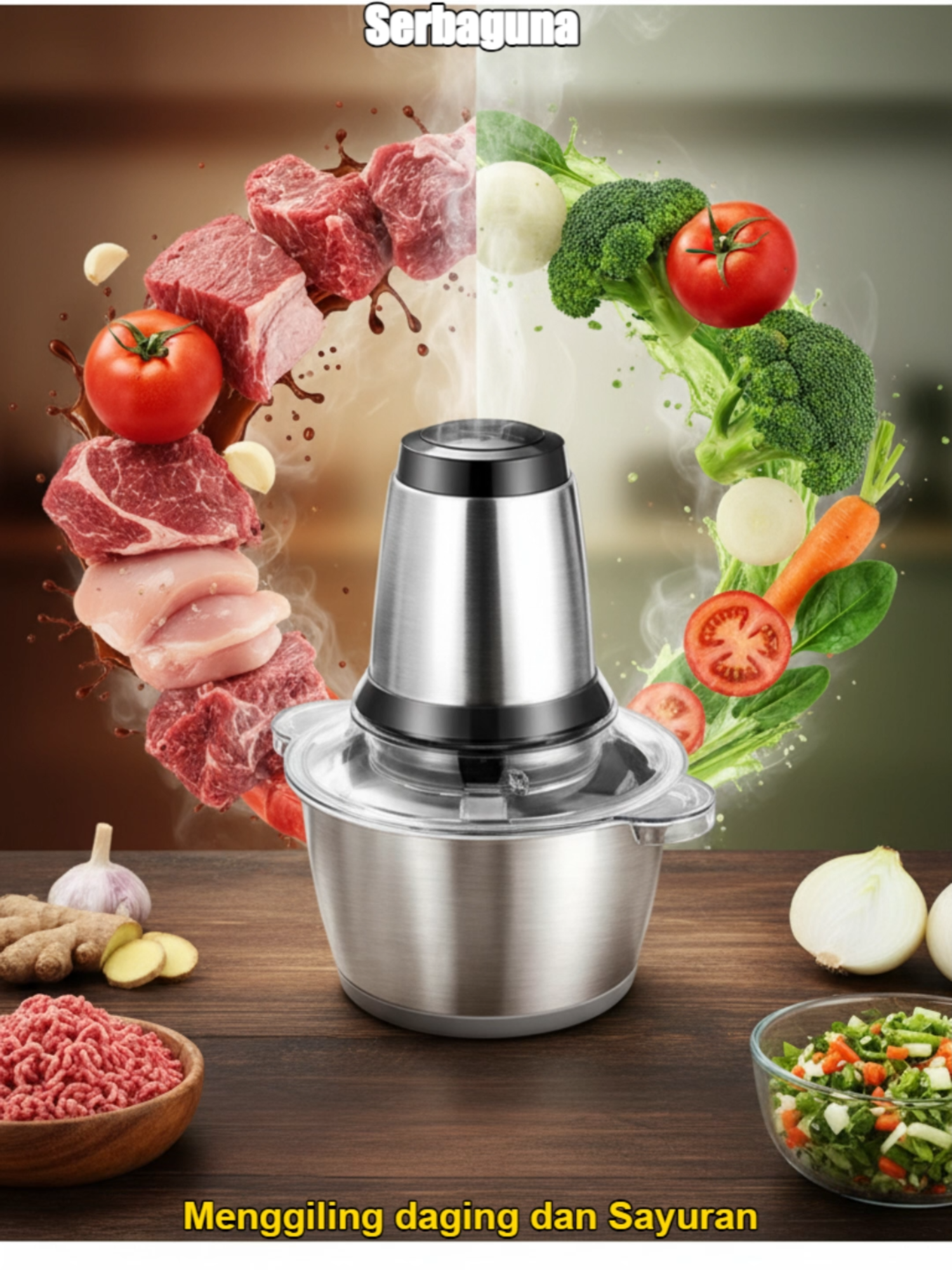 Ini alat dapur paling kepake di rumah 😍 Bikin bakso, haluskan bumbu, potong sayur, semua bisa dalam hitungan detik. Wajib punya untuk ibu rumah tangga atau anak kos!🔥 📌 Cek link keranjang, lagi diskon! #chopperstainless #blenderdaging #alatdapurviral #peralatandapur #dapurbersih #tiktokmembelikan #fyp #topproduk #kitchenware #affiliatetiktok #recommended