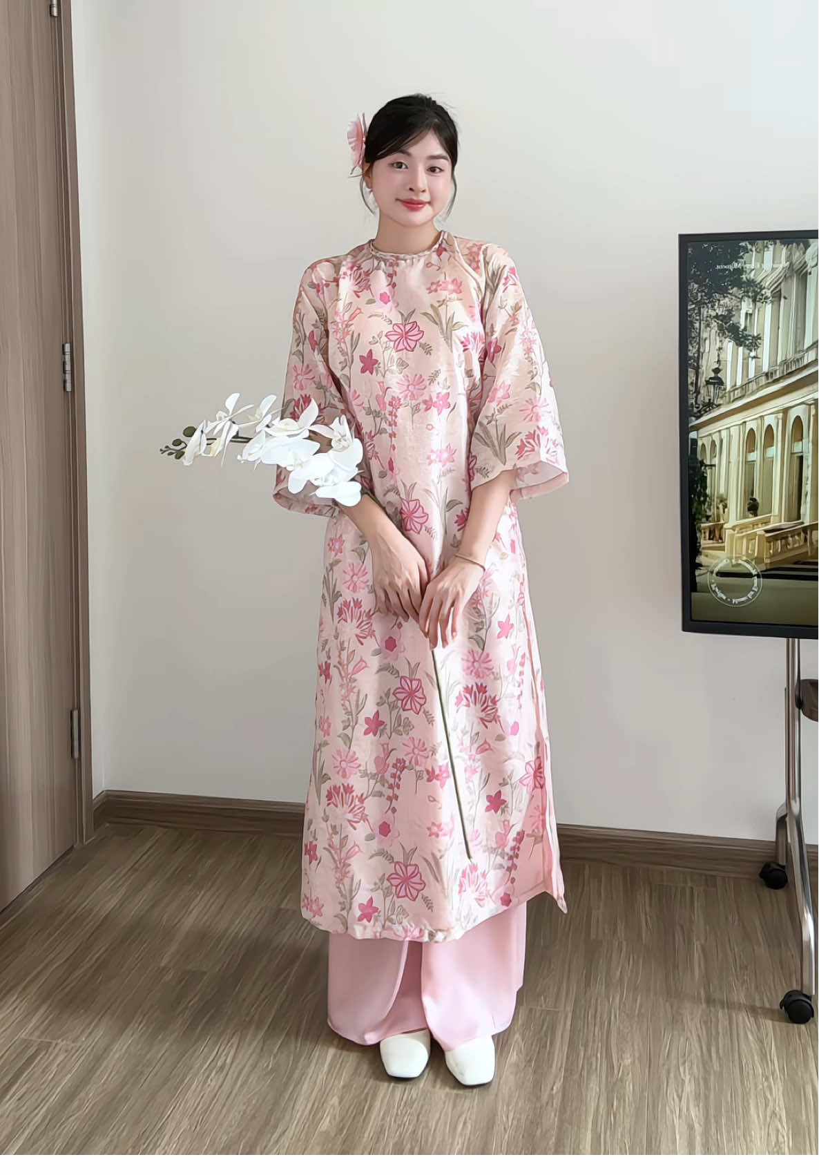 Mẫu này nhìn là thấy tết luôn rồi 🧧#embetocvang #xuhuong #aodai  