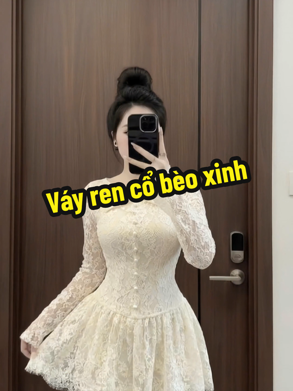 Váy ren siêu xinh siêu sang lun nha , đi cafe đi chs đi hẹn hò đi tiệc đều sang xịn mịn nha #xinhdepmoingay #outfitxinh #thoitrangnu #xuhuong 