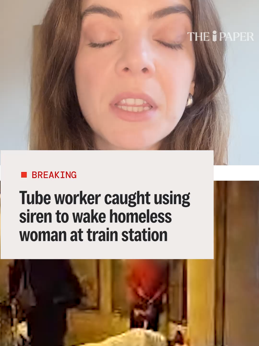 A London Underground worker has been filmed using a megaphone siren to wake a homeless woman sleeping in a Tube station. The Transport for London (TfL) employee can be seen standing over the woman with a megaphone, releasing a high-pitched noise at her head for several seconds, in video footage obtained by The i Paper. Other rough sleepers in the area claim homeless people are being targeted with similar tactics by TfL workers, with multiple incidents in the station. #homeless#tfl#news