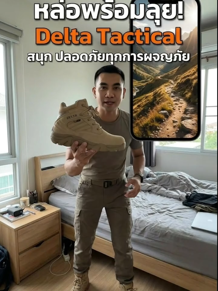 รองเท้า TACTICAL หล่อเท่พร้อมลุย! พื้นนุ่ม มีซิปข้าง ใส่สบาย แถมปลอดภัย จะลุยไหนก็เอาอยู่ ต้องจัดแล้วป่ะ! #รองเท้ายุทธวิธี #รองเท้าบูท #สายลุย #ของมันต้องมี #รองเท้าผู้ชาย