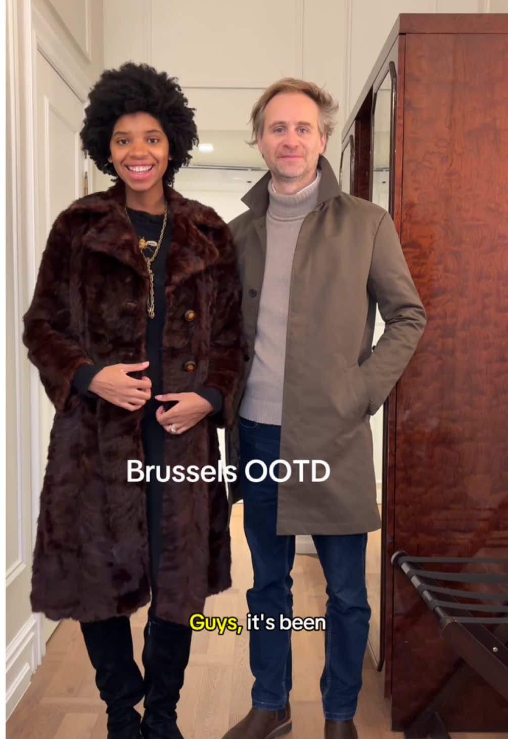 We loveddd seeing Jamiroqiai live in Brussels! His voice is angelic #travelcouple #vintagestyle #coupletok #OOTD 