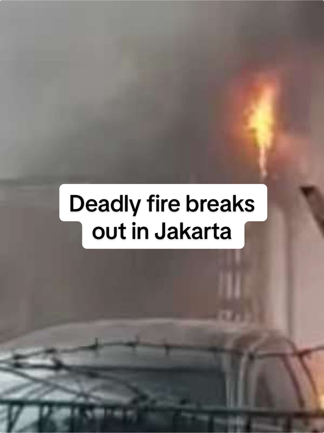 A fire broke out at a seven-story building in Indonesia's capital Jakarta, with at least 22 people confirmed dead. #jakarta #indonesia #emergency #firstresponders