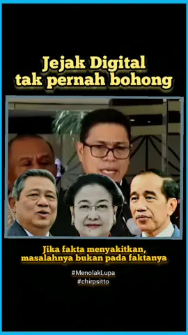 Jika fakta menyakitkan, masalahnya bukan pada faktanya.  Creator search insight.  💫 #creatorsearchinsights #chirpsitto #MenolakLupa #jokowi  #politikindonesia 